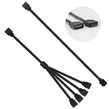 Load image into Gallery viewer, 4 Way 4pin RGB Splitter for PC LED Strip Lights
