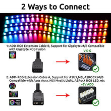 Load image into Gallery viewer, Addressable RGB  PC LED Strip Lights with 5V 3Pin RGB Header, 3PCS 63LEDS
